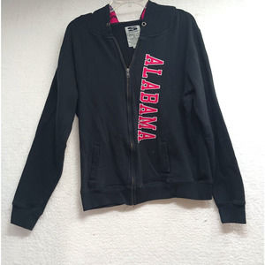 Stadium Athletics Black Pink University of Alabama‎ Crimson Tide Hoodie Jacket L